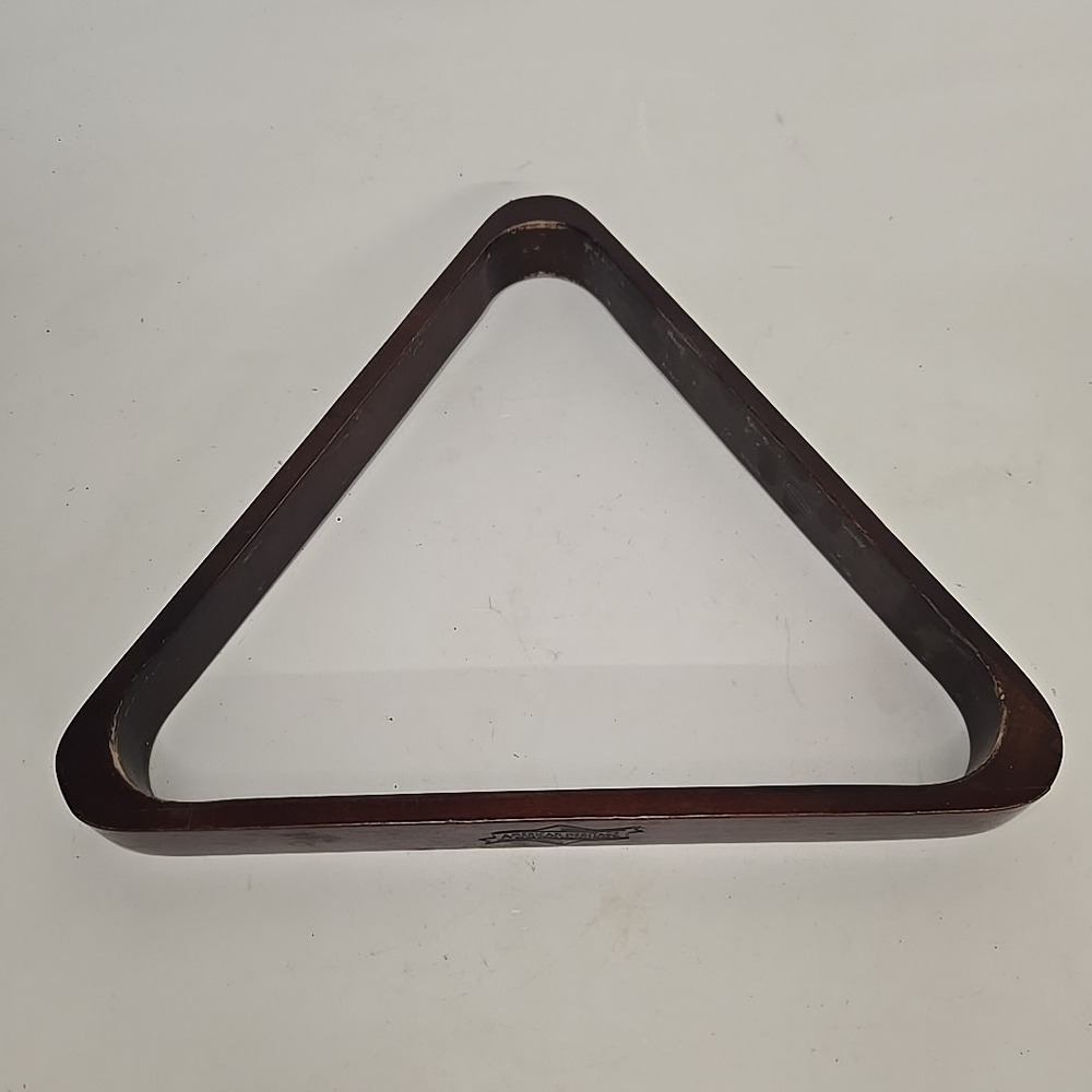 AMERICAN HERITAGE BILLIARDS‎ DARK BROWN WOOD POOL TABLE BALL RACK
